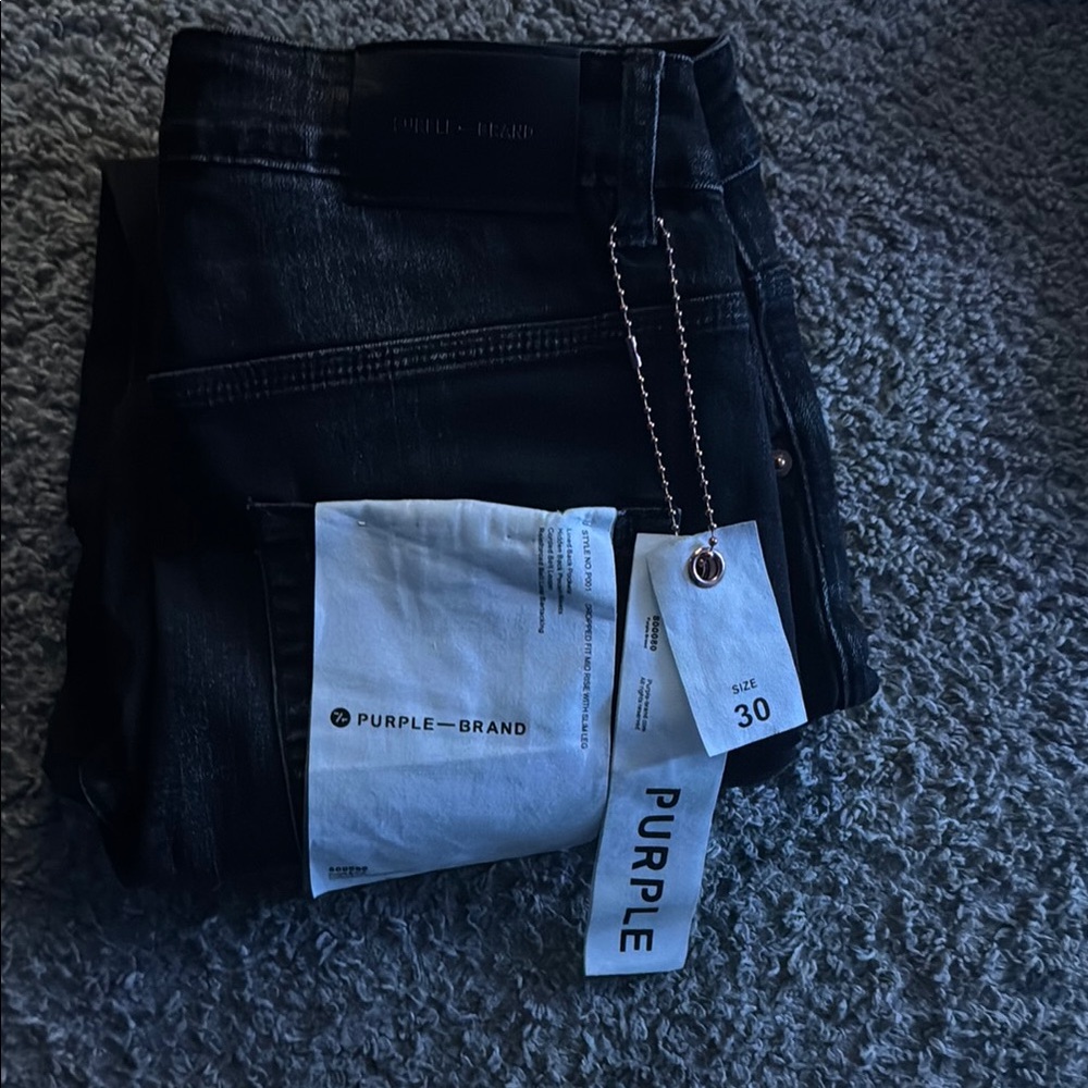 Black Purple Brand Jeans